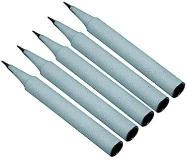 Kit 5 Punte Ricambio Professionali per Saldatore Stagno e Stazione 937 - Punta Tonda 1mm Alta Conducibilità per Saldatore 070D - Qualità Superiore Lunga Durata - Innesto 6mm
