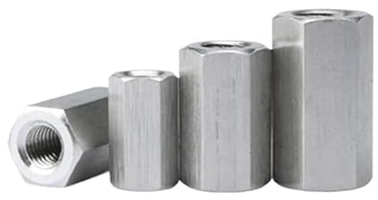 Runde Verbindungsmuttern, Sechskant-Überwurfmutter M8-M16 aus Edelstahl 304 A2(Length 20mm,M14 1PC)