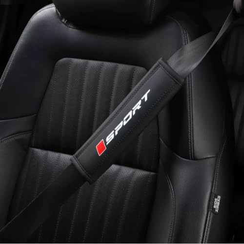 GEFDC 2 Stück Sicherheitsgurtpolster für Audi RS e-tron GT (Facelift 2024) 2024 2025 2026, Gurtbezug Sicherheitsgurt Schulterpolster Schutz Gurtschoner Innenraum Zubehör Set