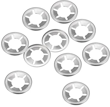 Sourcing map M16 Starlock Rondelles 15,3 mm I.D. 28 mm O.D. interne Dent Lock Rondelles Push -On Verrouillage Vitesse Clip en Acier inoxydable 304 10 pcs