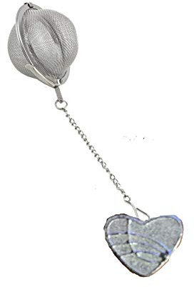 Boule à thé FT327 en acier inoxydable en forme de cœur de style celtique 2,3 x 2,1 cm
