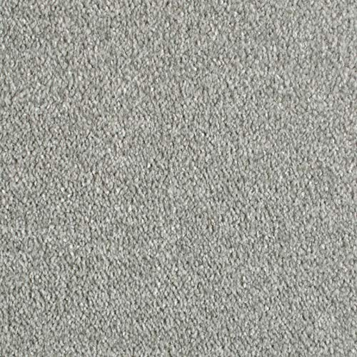 247Floors Hera Saxony Actionback Carpet Flecked Hardwearing Lounge Bedroom (Silver Grey, 3m x 4m)