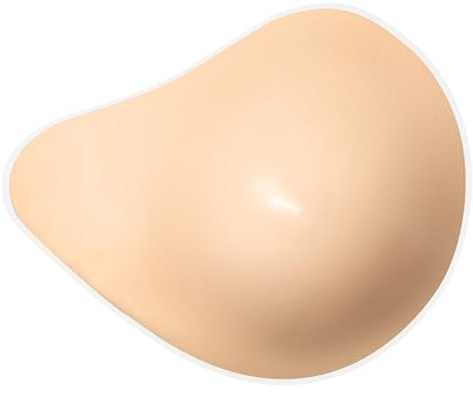 Polreta Lightweight Silicone Breast forms Silicone Breast Prosthesis for Mastectomy Right Spiral Shape Breast Only One Piece