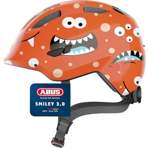 ABUS Casco per bambini Smiley 3.0 - casco da bici con calzata bassa, design a misura di bambino e spazio per il codino - per ragazze e ragazzi