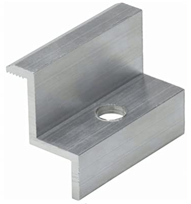 NAKA 10 x Aluminium Endklemme PV Solarpanelen | Photovoltaik Randklemme Montageschiene Zubehör für Modulhöhe 35 mm | Solarmodul Klemme zur Montage von Aluminiumprofilen 50 mm