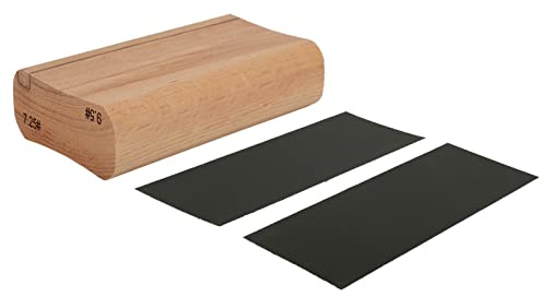 Gitarren-Schleifblock, Gitarren-Luthier-Werkzeug, Holzradius-Schleifblock, Luthier-Werkzeug für Gitarren-Griffbrett-Griffbrett-Bundnivellierung(7.25 and 9.5 Inch) Leistungsfähiges Zubehör