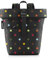 reisenthel rolltop backpack - urbaner und stylischer Rucksack, modernes Design, geräumiger Rucksack für Freizeit, Arbeitsweg und City-Trip, Couleur:dots