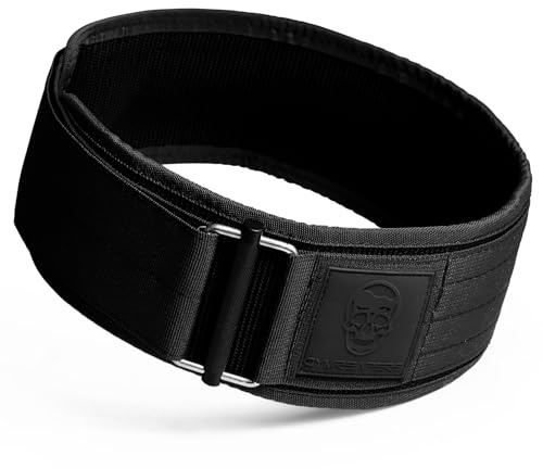 Gymreapers Schnellverschluss-Gewichthebergürtel für Bodybuilding, Kraftdreikampf, Cross-Training – 4-Zoll-Neopren mit Metallschnalle – verstellbare olympische Rückenstütze