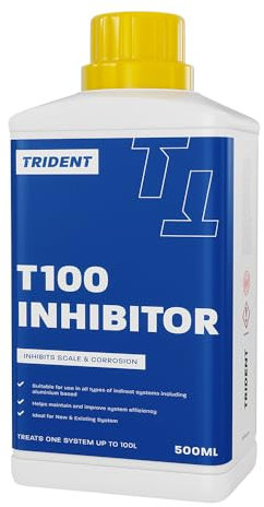 Trident - Central Heating Inhibitor - Protection Against Corrosion & Limescale - Reduces Boiler Noise - Enhances System Efficiency - 500ml