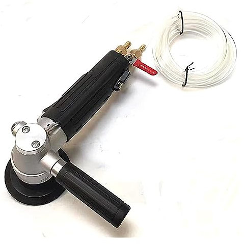 ARTGOS Industrieller Nasspolierer 5/8-11 for die Renovierung von Marmor Nassschleifer Leichter pneumatischer Wasserstrahlschleifer for Linkshänder Stabiles Schleifen