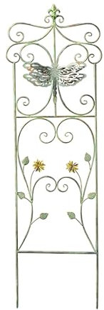 Rankgitter Metall Himbeeren Rosen Rankhilfe, Metall-Gartenspaliere, Eisen-Topfreben, Gemüse, Blumen, Terrasse, Metalldraht-Gittergitterplatten für Efeu, Rosen, Gurken, Clematis, Stützen ( Size : 138*4