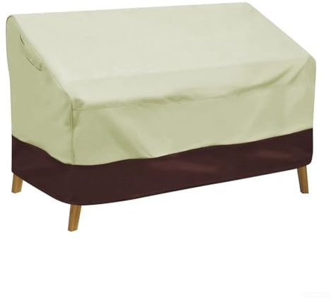 Housse de banc imperméable pour extérieur en tissu Oxford 210D pour protection de meubles pour jardin, terrasse, canapé, chaise, causeuse, salon (210D : 147 x 83 x 79 cm)
