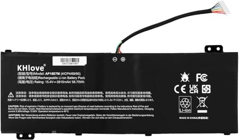 KHlove AP18E8M AP18E7M Laptop Akku für Acer Nitro 5 AN515-54 AN515-43 AN517-51 AN517-52 7 AN715-51 Aspire A715-74G Predator Triton 300 PT315-51 PT315-52 Helios 300 PH315-52 PH317-53 ConceptD 3 5 Pro