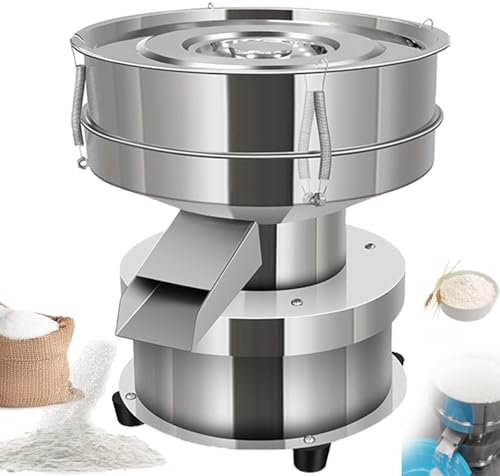 Tamiz Eléctrico De Harina, Tamiz Vibratorio De Acero Inoxidable, Con Tamiz De 40 Mallas (0,45 Mm), Tamiz AutomáTico De Polvo De 1350 Rpm Para PartíCulas En Polvo Y LíQuidos,15cm