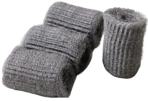 MKGAIN Lana De Acero Lana de Acero eficiente 24PCS for tareas de Limpieza de Cocina Lana de Acero fácil de cocinar