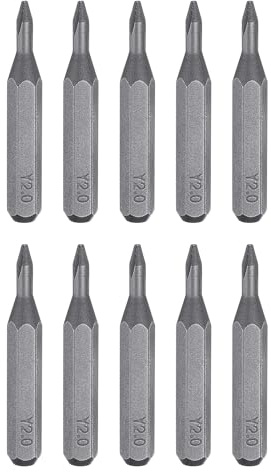QUARKZMAN 10 Stück Y2 0 Tri Wings Bit Set 4mm Sechskantschaft 28mm Länge Y | Schraubendreher, Bitsatz Magnetisch 3 Punkt förmiger Kopf Sechskant Bits S2 Stahl Werkzeugset Akkuschrauber