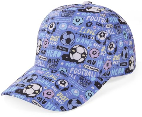 Jupsk Basebollkeps för barn, justerbar basebollkeps för barn för småbarn flickor pojke, 50+ UPF bomull barn snapback-keps mjuk lätt justerbar hatt för 2-6 år, BLÅ, 2-6 År