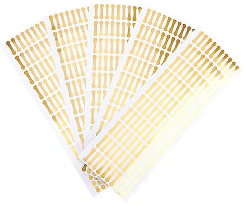 WEKADRIN 500pcs Tamper Stickers Small Adhesive Labels for Sealing Food and Cosmetic Products in Bakeries