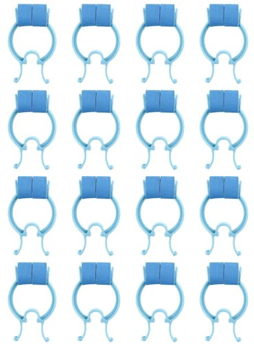CVNRCLP Lot de 16 pince-nez en plastique pour enfants et adultes en cas d'urgence (bleu)