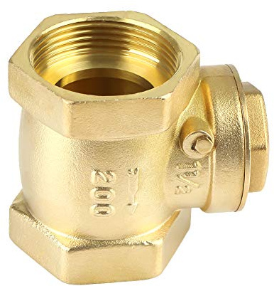 ZJchao Clapet Anti-Retour DN40, Clapet Anti-Retour 232PSI Filetage Femelle en Laiton Balançoire Filetage BSP 1-1/2in pour Conduite d'eau