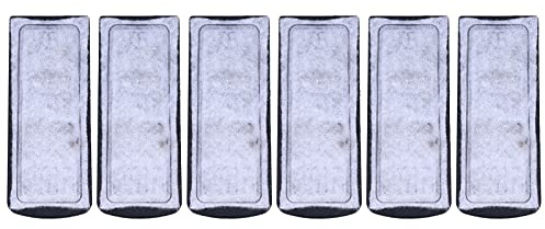 AUNMAS Sostituzione Filtro Acquario in Cotone con Carbone Attivo, Accessori Filtro Pesce a Installazione Rapida, 6 Pezzi per Acquari d'acqua Dolce e Marini