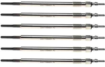 Glühkerze Kompatibel Mit Benz Für GL ME KLASSE R-KLASSE E-KLASSE W212 W211 X164 X204 W164 W251 280 300 320 350 6 Stück Glühkerzen 7 V A0011596601