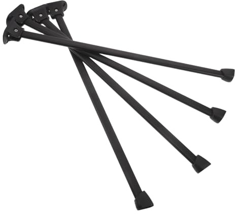 Ciieeo 4 Klappbare Metall Möbelfüße 50cm Klappbare Tischbeine mit Rutschfesten Bodenschonern für Schränke Campingbetten und Selbstgemacht Möbel