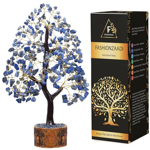 FASHIONZAADI Lapis Lazuli Tree of Life - Natural Crystals and Stones