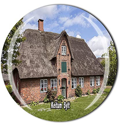 Keitum Sylt Germany Kühlschrankmagnet 3D Kristall Touristen Souvenir Geschenkkollektion Kühlschrank Magnet Aufkleber