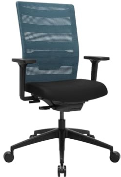 TOPSTAR AirWork Bürostuhl Petrol | Made in Germany | Ergonomisch | Drehstuhl, Schreibtischstuhl | höhenverstellbar | Geprüfte Sicherheit nach GS-Intertek