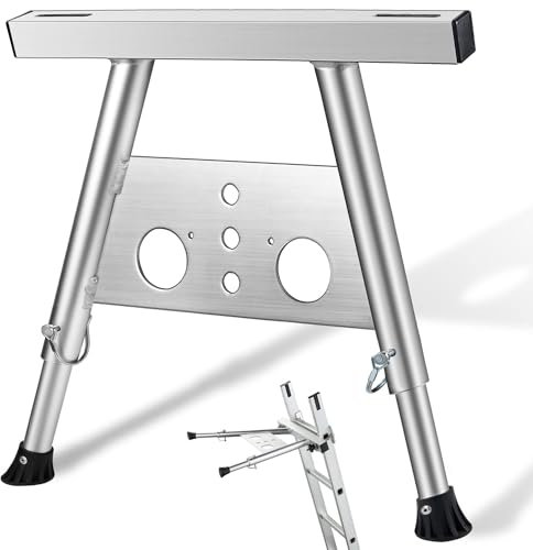 HEYOUTH Distanziatore della scala,Stabilizzatore Di Scala A Forma Di V in Acciaio,Gancio universale per Tetto,Lunghezza Regolabile 22-29.5 ,per scale di estensione,Tetto della scala,Finestra a Parete