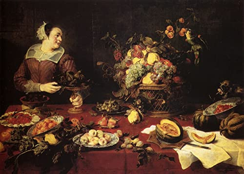 HASWEX Vintage Wall Art Art Print Artwork Artwork Print Poster The Basket of Fruit Frans Snyders for Wall Decor60x90cm