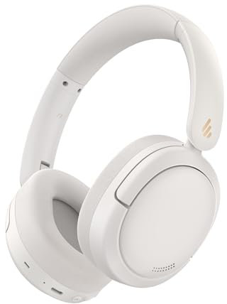 Edifier W800BT Pro Casque sans Fil Hybride de Réduction de Bruit Actif - Son Haute Résolution - IA Annule Bruit Appels - 45 Heures de Lecture - Charge Rapide - Pliable - Bluetooth 5.4 - Ivoire
