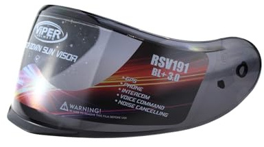 ViPER Motorcycle Helmets Lens Visor Replacement Visor RSV191 - Motorcycle Wind Shield Helmet Lens Visor Shield Full Face Helmet Fit