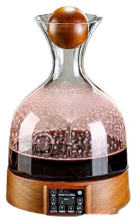 Decanter, Corpo della bottiglia di cristallo di grande capacità, tecnologia di atomizzazione intelligente, atomizzazione della circolazione visiva, ricarica rapida sicura da 1800 mAh