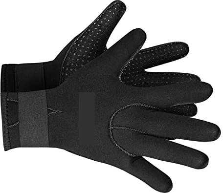 YQVEOT Tauchhandschuhe, Neoprenhandschuhe Tauchhandschuhe Neoprenanzug Tauchhandschuhe for Männer Frauen, 3MM 5MM Flexible Anti-Rutsch-Thermo-Surfhandschuhe(3mm Black,L)