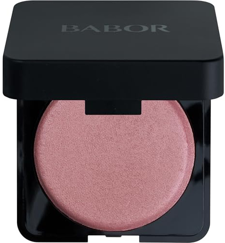BABOR Silky Satin Blush rosa, rubor compacto en polvo con brillo satinado, para un look natural con brillo, textura suave y delicada, 6 g