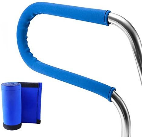 MYRDBT Pool Rail Pool Railing, Pool Handrail, 49× 32 Swimming Pool Hand Rail for Inground Pool,304 Stainless Steel 3-Bend Pool Stair Pool Entry Rail with Quick Mount Brace Plate