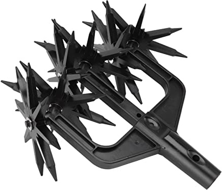 Yinhing Coltivatore Rotante, Coltivatore Rotante Utensile da Giardino Design Rimovibile Giardino Sfilata di Terreno 2 in 1 Sfidatore Ventilato Tiro Rotativo a Mano Larara per Aratura e Aerazione