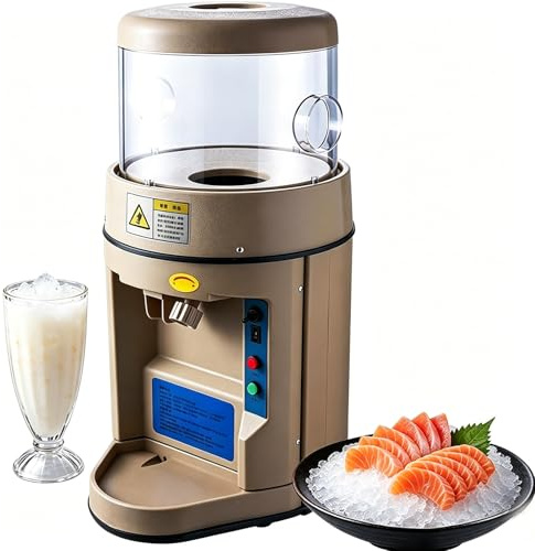 Professionell Elektrisk Iskrossare 480 W, Kraftfull Snökonmaskin 1400 RPM, 720 kg Per Timme Produktion, Justerbar Istekstur För Butiker Med Mjölkte, Barer, Fester, Snabbmatsrestauranger