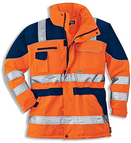 Uvex Protection Flash Arbeitsjacke - Warnschutz-Parka - Orange - Gr 6XL
