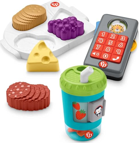 Fisher-Price HFJ95 - Rollenspiel Geschenkset, Spielset mit Aktivitätsspielzeugen für Babys und Kleinkinder, Babyspielzeug ab 12 Monaten