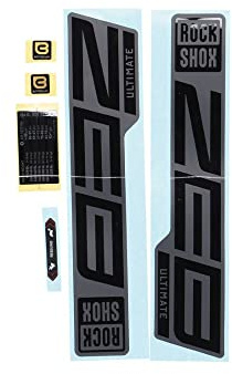 Sram RockSh.Zeb Ultim. Gabel-Aufkleber-Kit Gloss Black 27,5/29