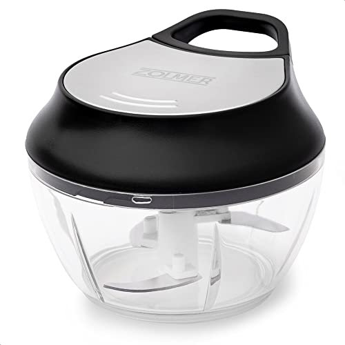 ZOLMER® Affettatrice per Cipolle e Tritatutto Manuale - Tagliaverdure Multiuso Con Capacità 500 ml - Con Cavo a Corda