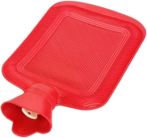 Wärmflasche, groß, 2 l, zufällige Farbe, halten Sie sich warm mit dieser XXL Wärmflasche – großes Modell 2 – Gummi, zufällige Farbe und Modell, Top-Qualität