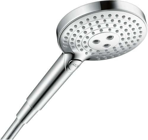 hansgrohe AXOR ShowerSolutions Handbrause 120 3jet EcoSmart 9 l/min, Farbe: Stainless Steel Optic