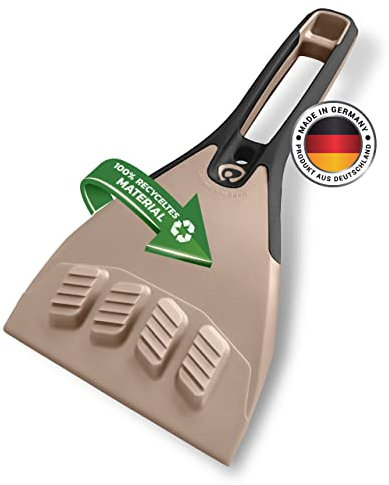 Macari Eiskratzer Auto zu 100% aus hochwertigem recyceltem Kunststoff - sehr robust und langlebig mit rutschfestem & ergonomischem Griff als Auto Winter Zubehör. Scheibenkratzer Auto Car Accessoires