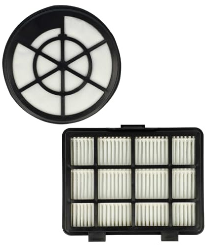 vhbw 1x Abluft-Filter, 1x HEPA-Filter kompatibel mit AmazonBasics VCS35B15KC-70, BO71VNCN2F, B071VNCNLF Staubsauger
