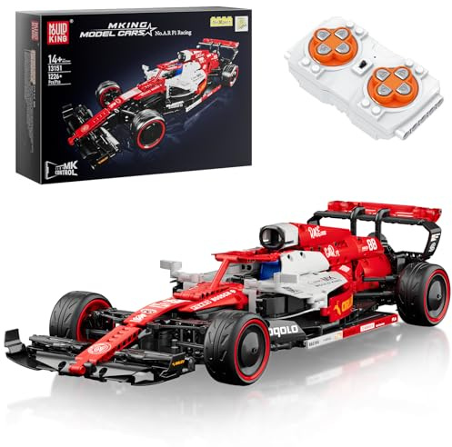 Mould King 13151 Technik Ferngesteuert Formel 1 Rennwagen Bausteine Klemmbausteine Auto Supersportwagen Modellbausatz Sammlerstück Spielzeugauto Für Fans Erwachsene(1185 Teile)