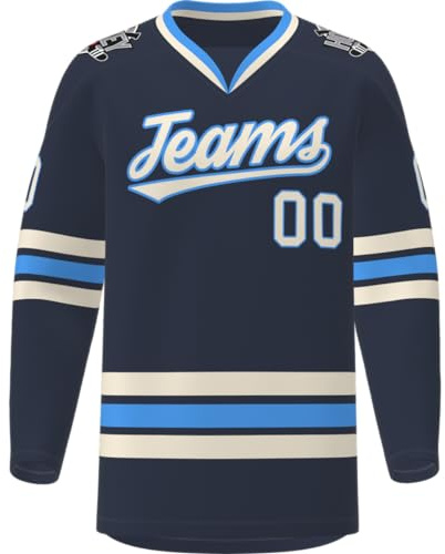 Custom Hockey Jersey Practice Jerseys Stitched/Printed Name Number,Personanlized Sports Uniform for Men/Youth/Women